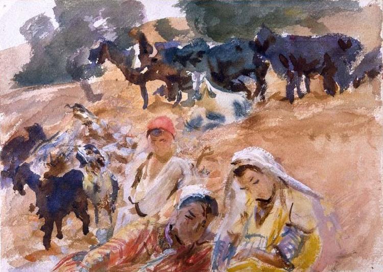 John Singer Sargent Goatherds China oil painting art